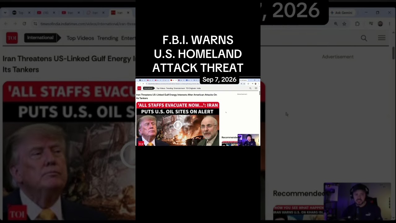 Iran Tensions: FBI Issues New Warning to U.S. #shorts #iran