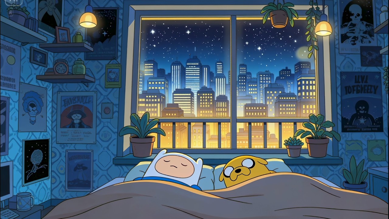 Sleepy Lofi Bed 🌃 Mellow Rhythms For Night Rest