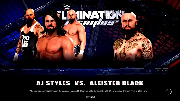 WWE Elimination Chamber 2020 Aleister Black vs AJ Styles in a No Disqualification match