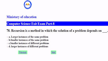 Computer science exit exam part -8