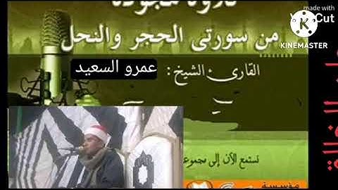 القارئ الاذاعي بجمهوريه مصر العربية الشيخ عمرو السعيد ما تيسر من سوره الحجر والنحل
