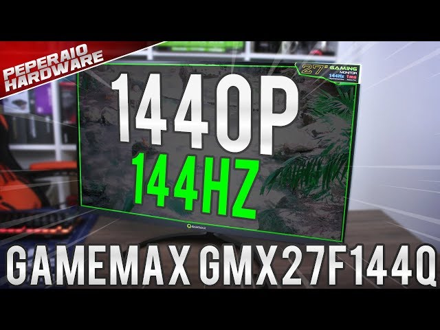 Gamemax - Monitor GAMEMAX 27 Preto Plano 144Hz 1440P 1ms
