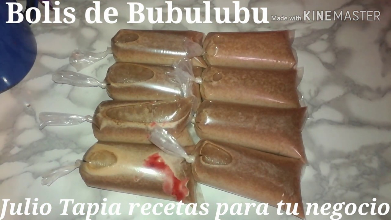 Bolis de bubulubu helados congeladas gourmet receta Julio Tapia