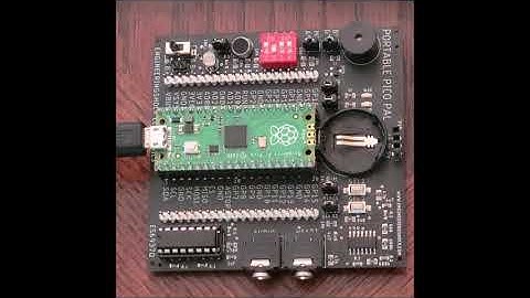 Portable Raspberry Pico Pal Project Video#1 - LEDs and Buttons