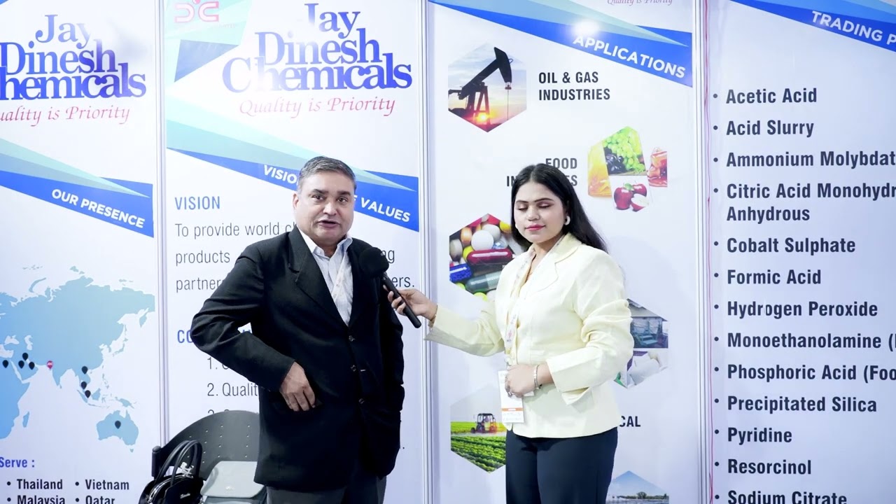 Jay Dinesh Chemicals interview at GlobalChemShow - India's Leading Chemical Exhibition