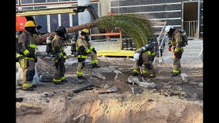 Firefighters respond to gas leak that led to road closures in Fort Lauderdale