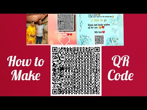 How to make QR code // how to make E-card // online gift //