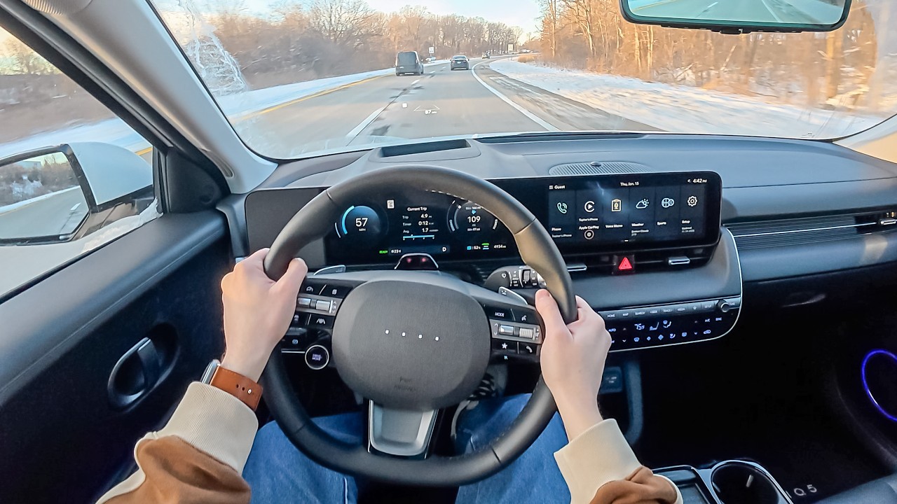 2025 Hyundai Ioniq 5 Limited - POV Snowy Test Drive (Binaural Audio)
