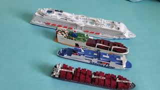New Modell Ships Cruise Ship, Ferry, Containerships And Car Freighter