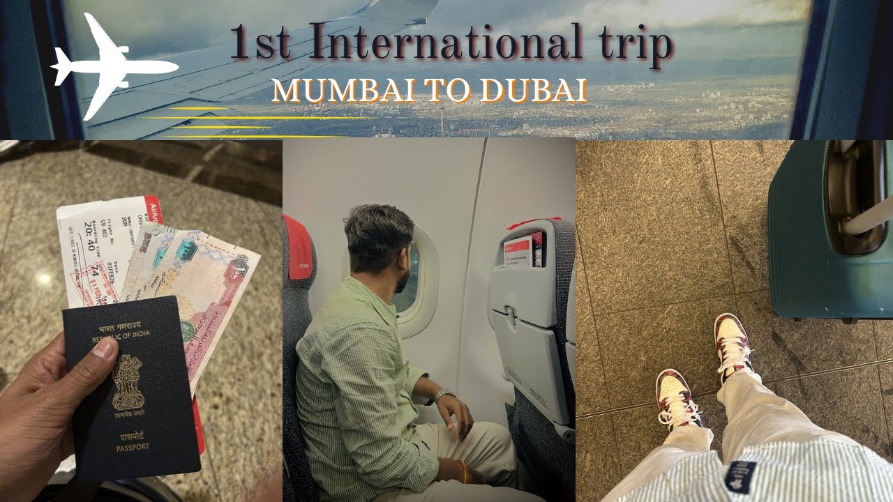 Mumbai to dubai 1st international trip hai! 🥹🧿 