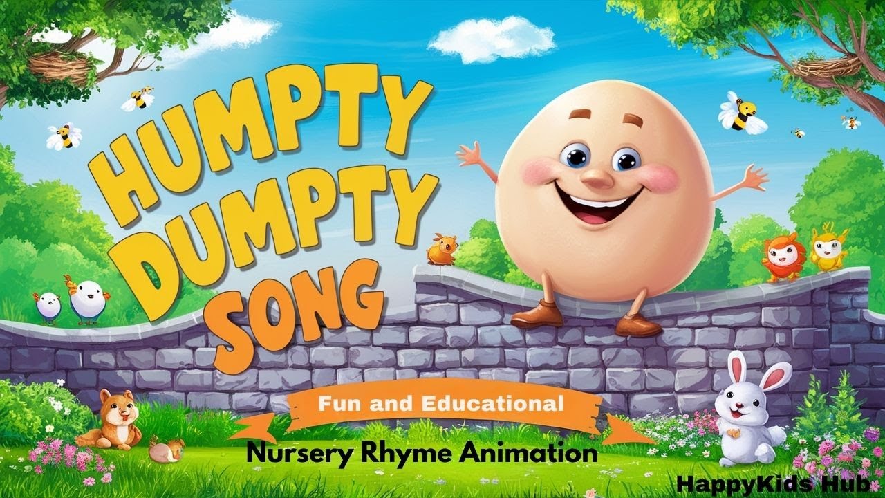 Humpty Dumpty Song for Kids | Fun and Educational Nursery Rhyme ...