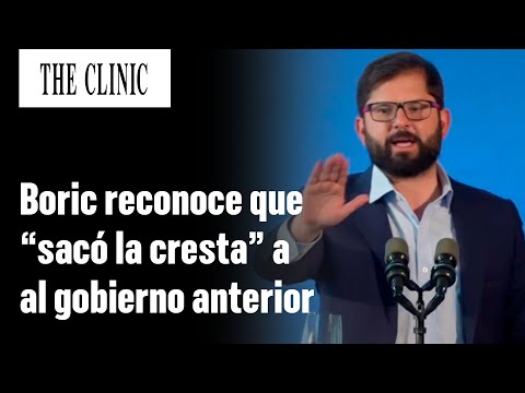 "Cuando eras oposición no sacaste la cresta": La reflexión de Boric de su pasado opositor