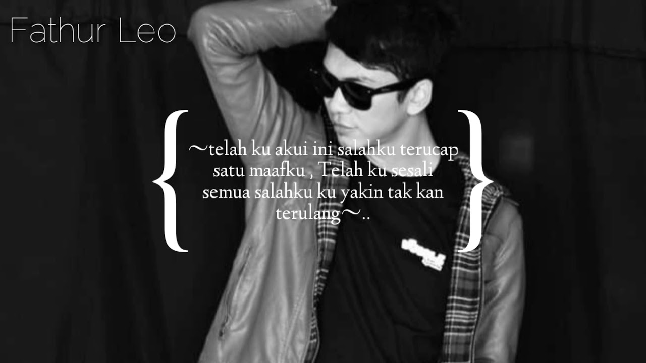 Lukisan Maaf Fathur Leo music video lirik YouTube Lukisan Maaf Fathur Leo music video lirik YouTube