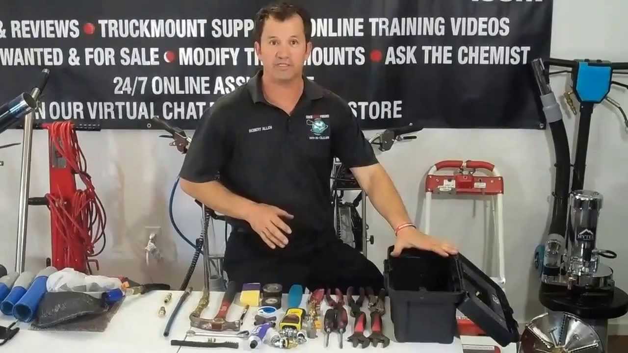 Must have items to have on truck for carpet cleaners!