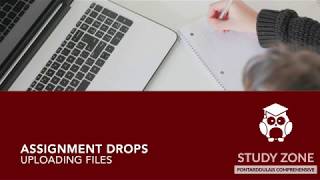 How to submit an assignment using Moodle Study Zone screenshot 5