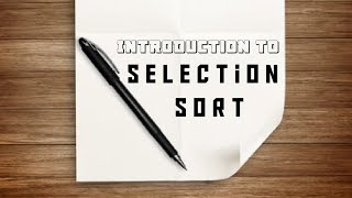Introduction to Selection sort | Selection sort part-1 | ISRO question | Sorting technique | CSE