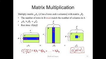 Divide and Conquer Part 5 - Matrix multiplication