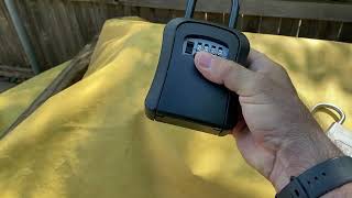 Key Lock Box Wall Mounted 4 Digit Comb Lockbox || Lock Box Review