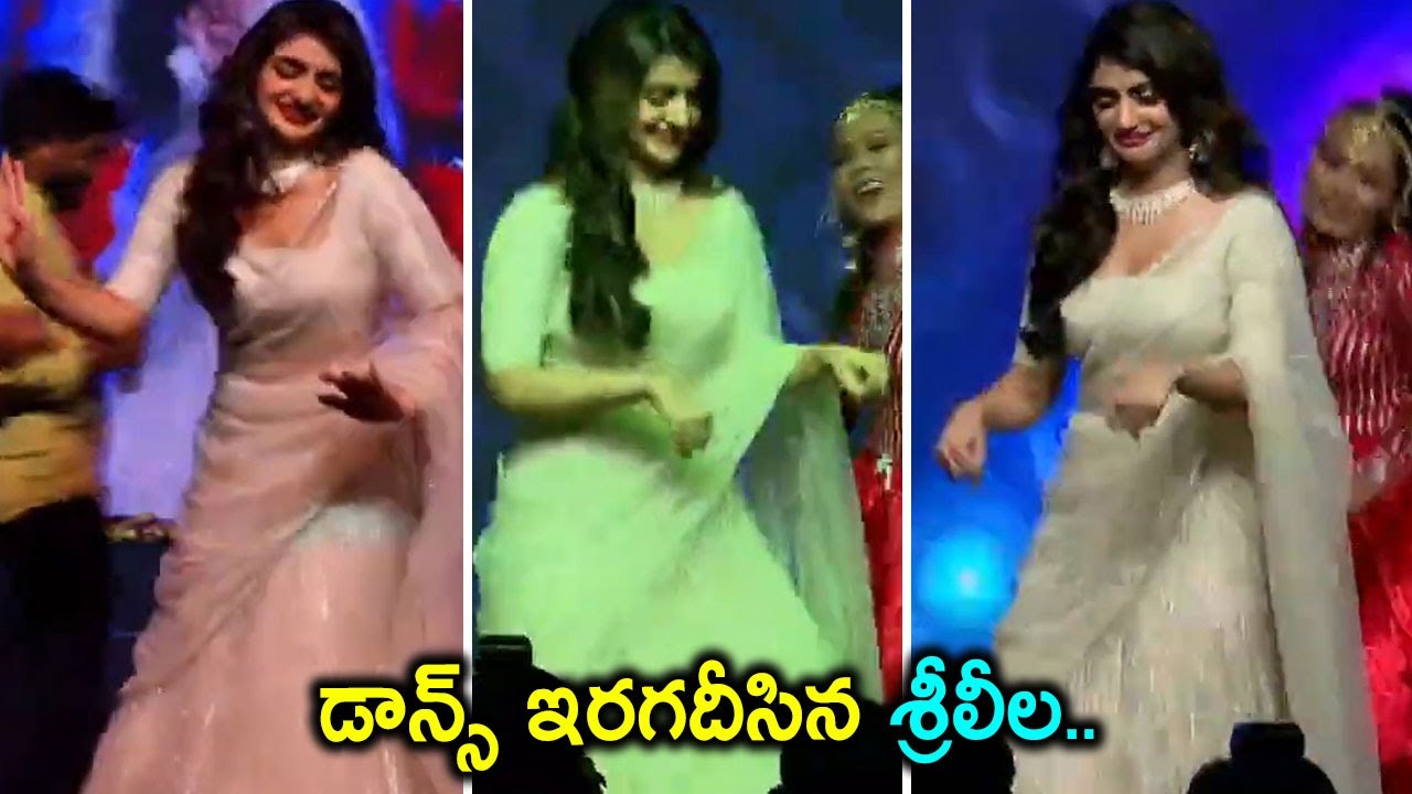 Sreeleela Superb Dance For Pulsar Bike Song At Dhamaka Mass Meet ...