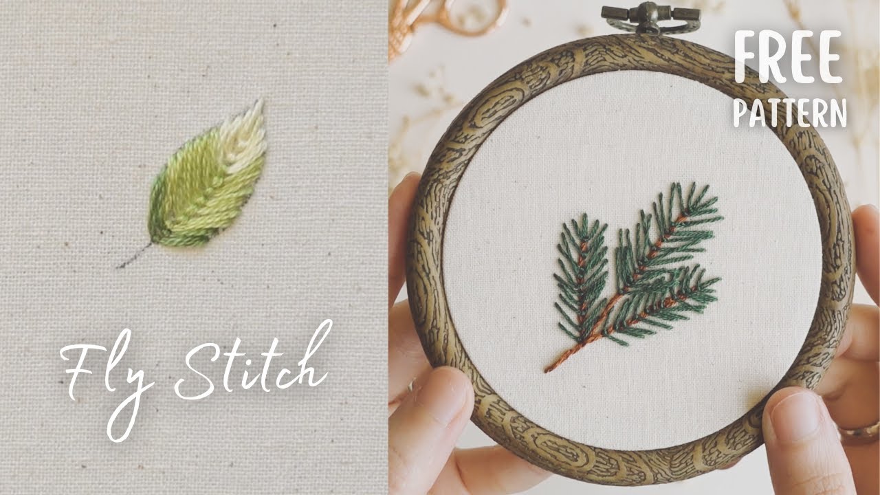 Mini Pine Tree Embroidery Design Merry Christmas Embroidery Kit Bundle