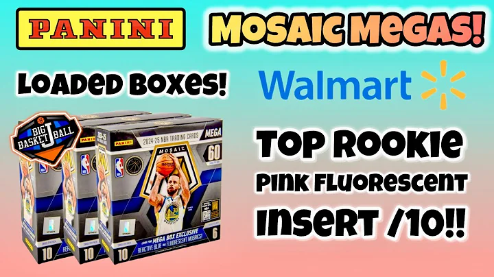 *FIRST LOOK!* 2024-25 Panini Mosaic Basketball WALMART Mega Box Break x3 🔥 Top RC Insert #’d /10!!