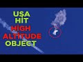 A HIGH ALTITUDE OBJECT HAS SHOWN IN ALASKA, USA!