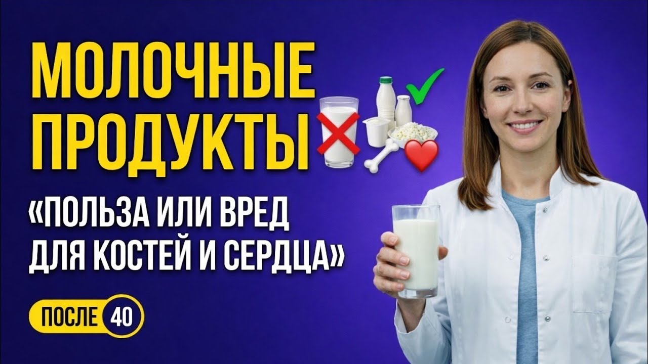 «Молочные продукты после 40: польза или вред для костей и сердца?»