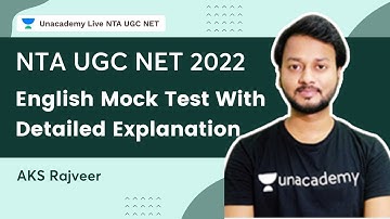 English Mock Test With Detailed Explanation | NTA UGC NET | Ankit Kumar Sahu Rajveer