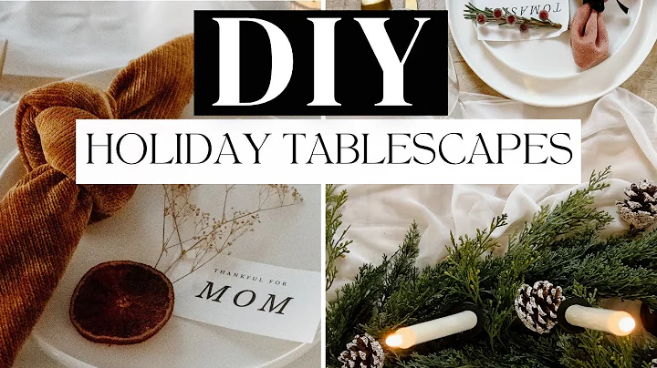 DIY Holiday Tablescapes | Thanksgiving and Christmas Table Setting Ideas!