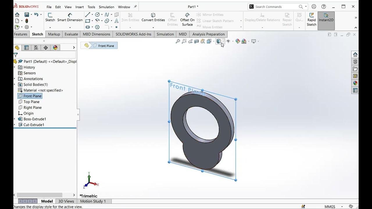 SolidWorks How to make a CIRCLIP YouTube