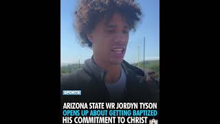 Jordyn Tyson on how getting baptized changed his life #God #fyp #viral #football #saints