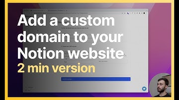 Adding a custom domain to your Notion website built with Simple ink | 2 min version
