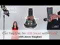 Can You Use The LED Optical Snoot With Flash? with Jason Vaughan