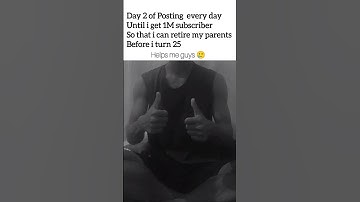 day 2 of Posting Every Day Until I Hit 1M Subscribers – Help Me Retire #shorts #journey #dream