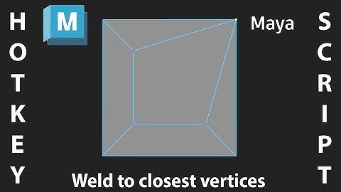 Weld to Closest Vertices for Maya