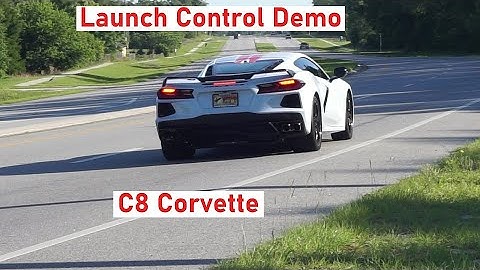 Launch Control Demo in Sport Mode, C8 Corvette