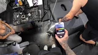 LIVE FULL POV TATTOO SESSION GodFather Real-Time Black Grey Tattoo White