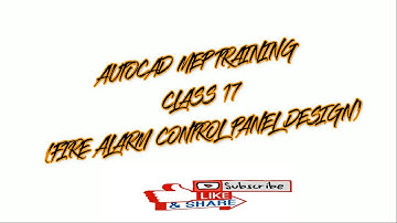 AUTOCAD MEP TRAINING 17 (FIRE ALARM CONTROL PANEL DESIGN)