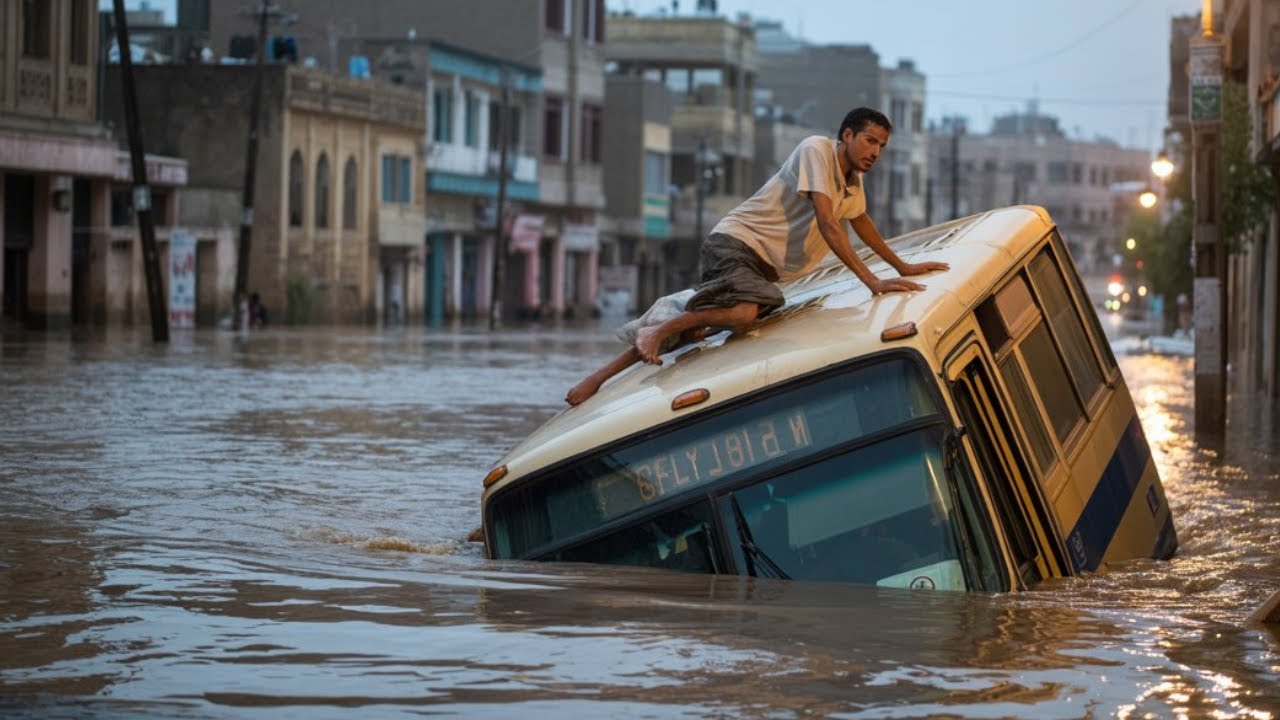 Devastating floods sweep Yemen. Flood disaster in Yemen. Human and material losses.