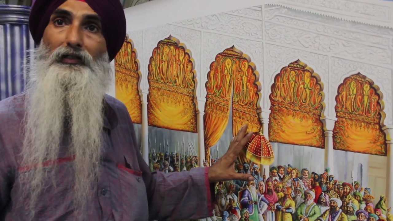 Painting- Sikh Court of Lahore 1832 (Punjabi)