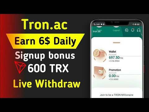 Tron.Ac Full Review || Live Tranfer Promotion amount to Basic account || Live Withdraw Proof ||
