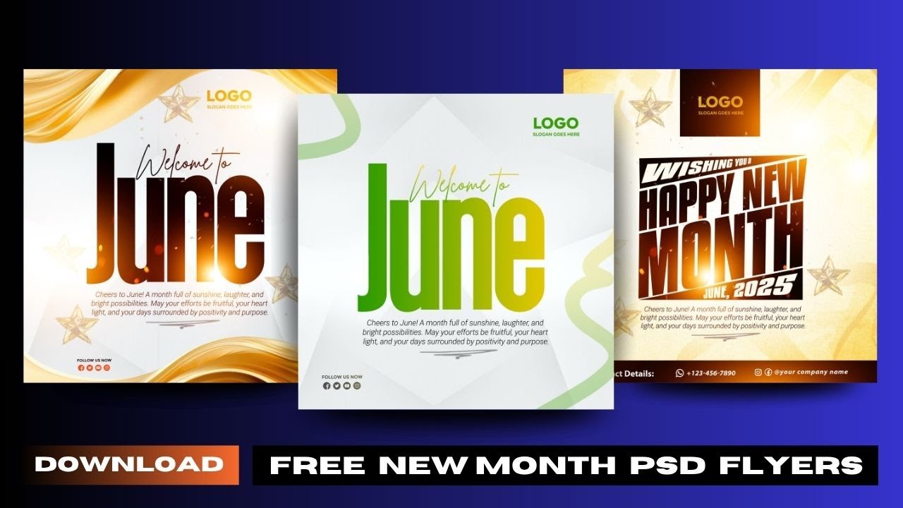 FREE PSD New Month Flyer Files - Fully Editable | WORD: Faith! - YouTube