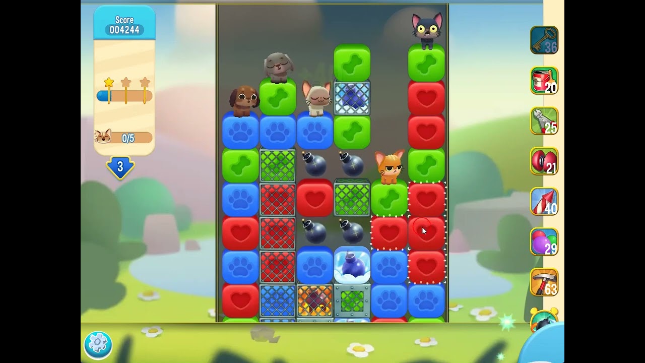 Pet Rescue Saga level 5363 no boosters | PuzzledCubes.site