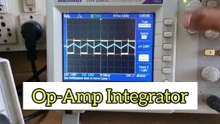 Op-Amp Integrator Circuit| Circuit Diagram | Breadboard Wiring