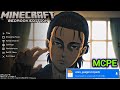 Eren Yeager UI For Minecraft Bedrock 1.21+ | attack on titan ui for mcpe 1.21+