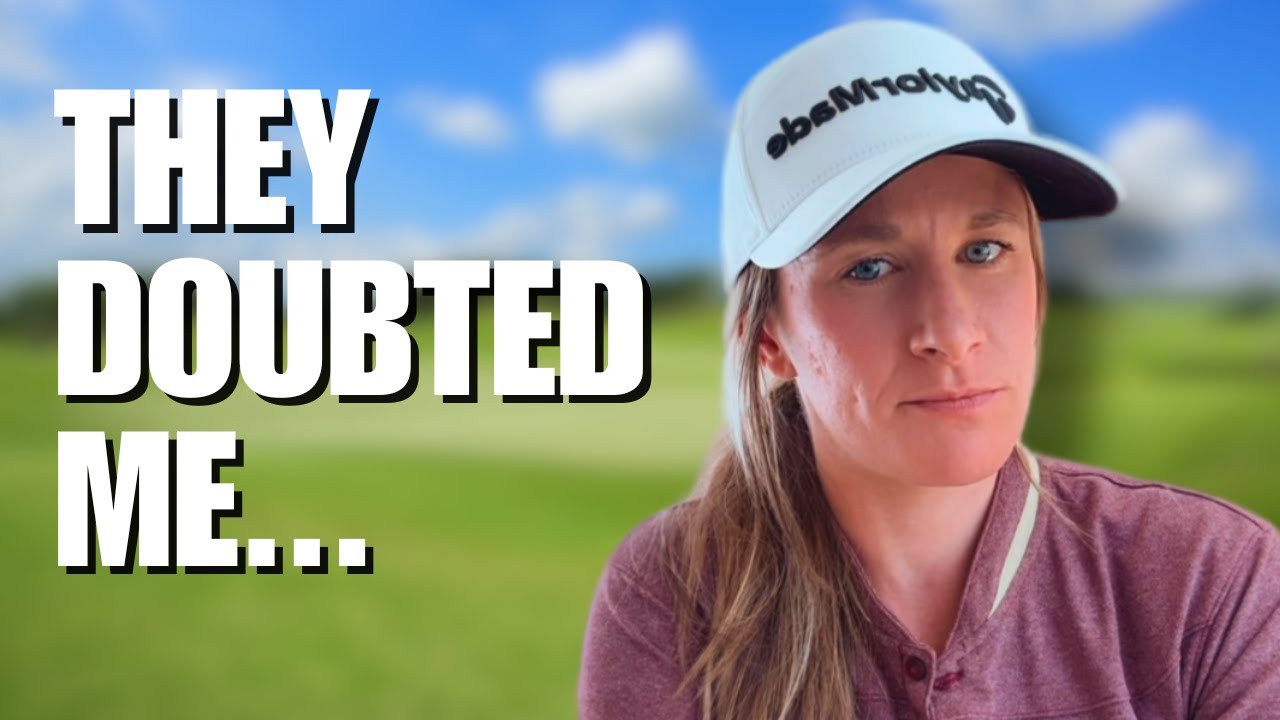 Начинающая гольфистка отреагировала на троллей, сомневающихся в её удачном ударе.