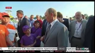 Путин рассказывает мальчику о курсе рубля