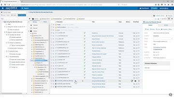 EasyDITA - Downloading ditamaps and editing them offline