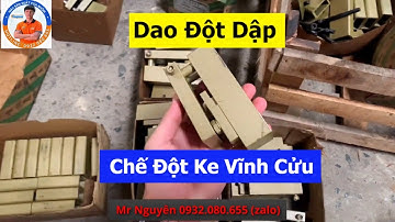 Bộ Dao Đột Dập Ke Vĩnh Cửu Giá Rẻ Cho Anh Em Nhôm Kính Chế Đột Dập