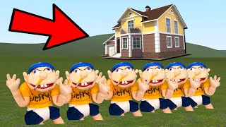 JEFFY VS HOUSES! (BIRDIE RAGES) - Garrys mod Sandbox @TheFrizkyFrog